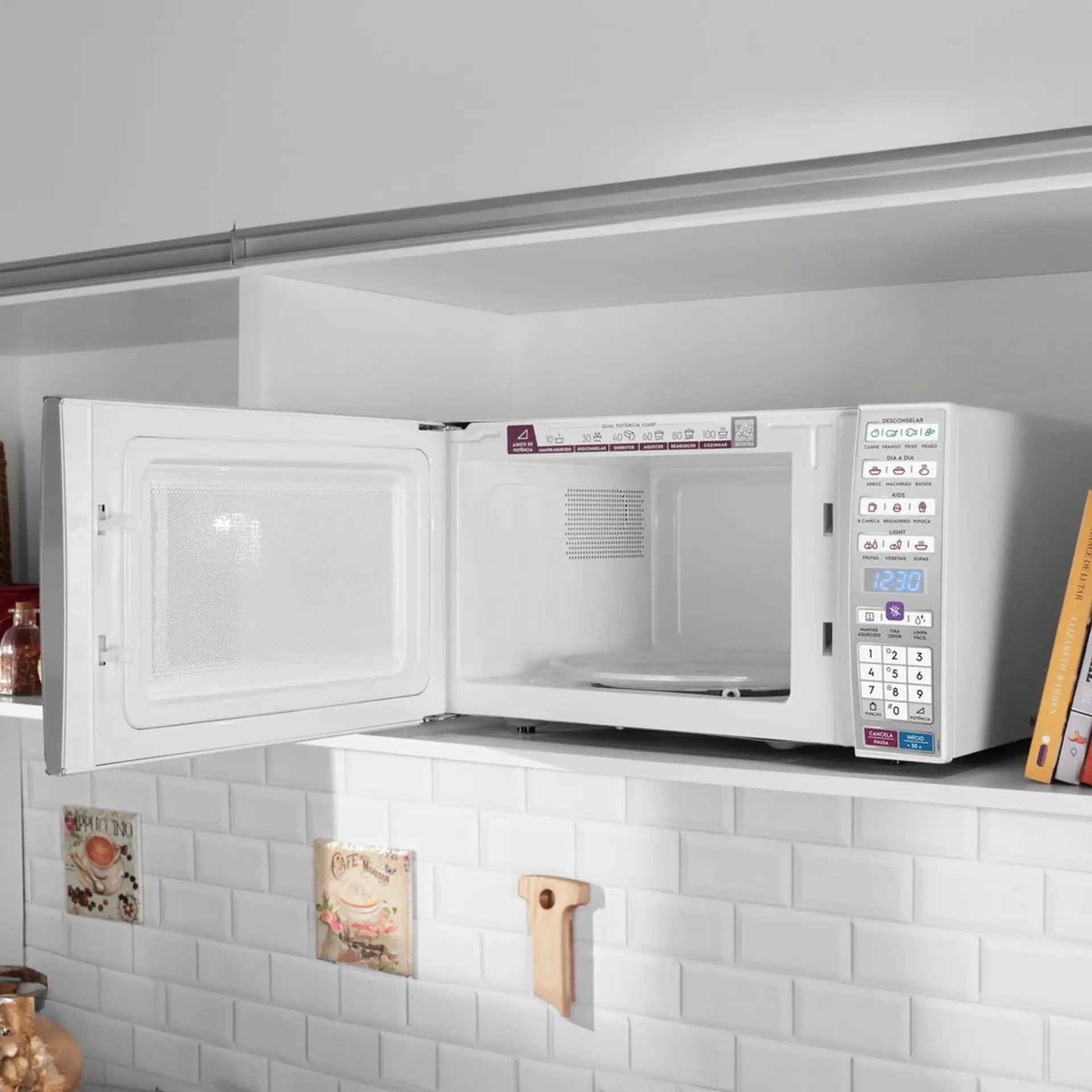 micro ondas bancada electrolux 34l funcao tira odor e manter aquecido meo44 092407040830